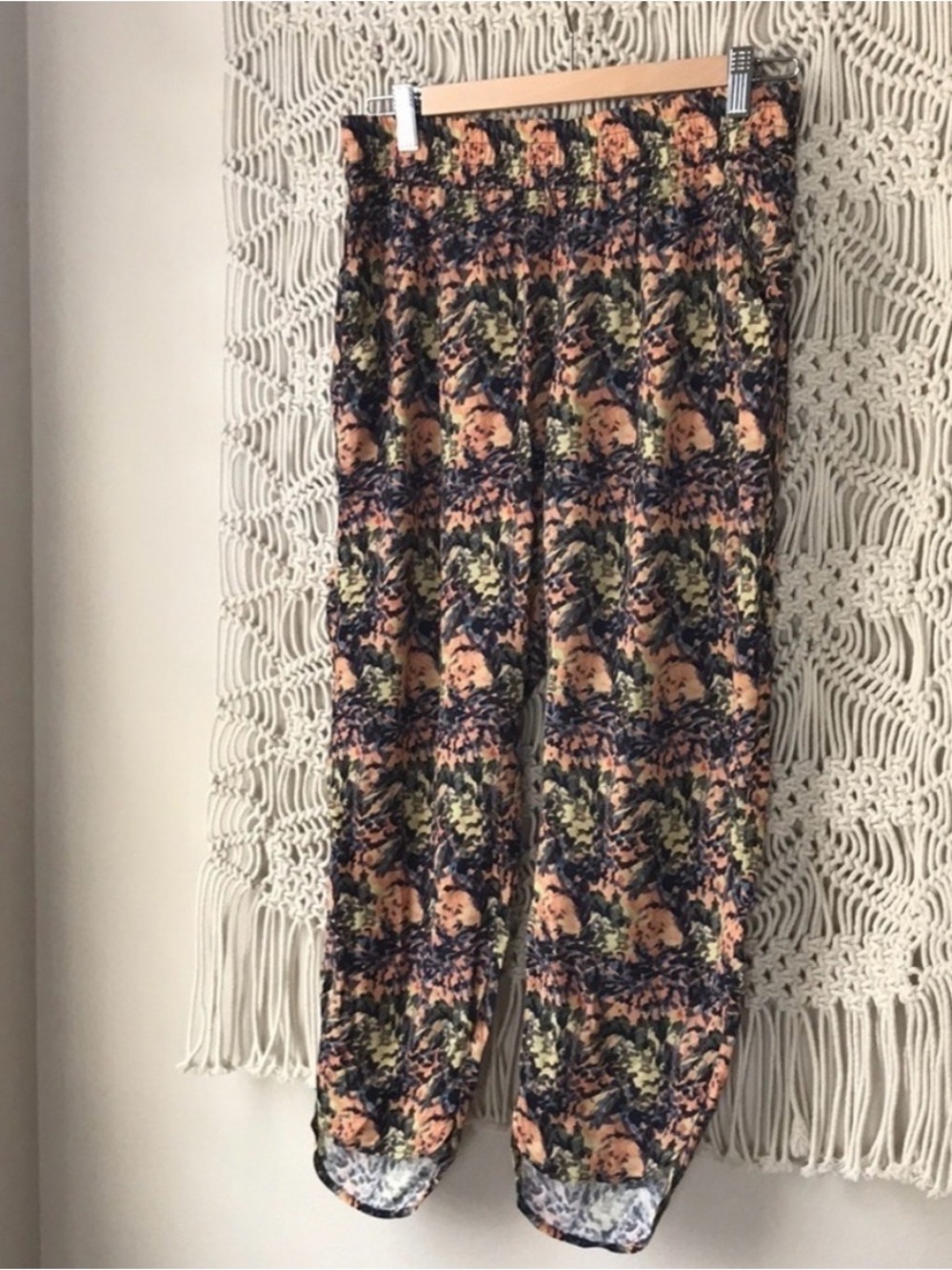 Sam & Lavi Petite Ankle Pants in Multicolor Abstract Print